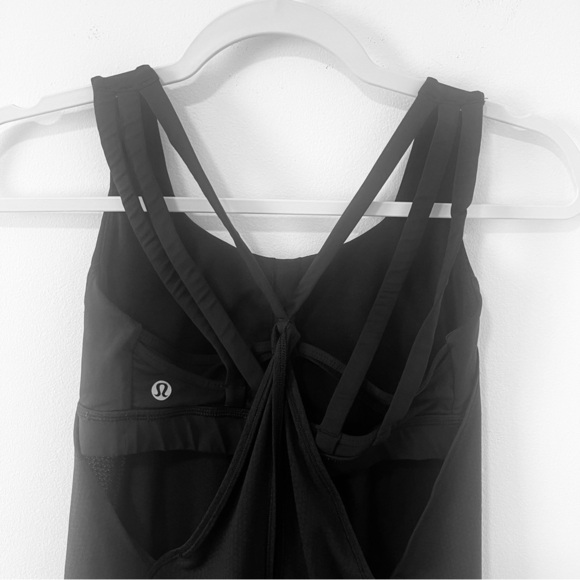Lululemon Nouveau Limits Tank Top with Built in Sport Bra in Black Size 4 - Picture 6 of 10